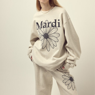 OVERSIZED 圓領 SWEATSHIRT FLOWERMARDI